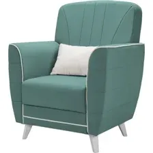 Диван Mio Tesoro Шарлиз 120x186 (Velutto 43/Velutto01/белый)