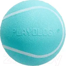 Игрушка для собак Playology Squeaky Chew Ball / P3000840 (с ароматом арахиса, голубой)