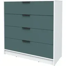 Комод Интерлиния Концепт КТ-К100 Глосс (белый платинум/верде)