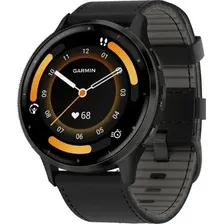 Умные часы Garmin Venu 3 (черный, с кожаным ремешком)