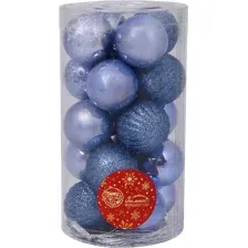 Елочная игрушка Зимнее волшебство Ассорти 6490371 (20шт, сиреневый)