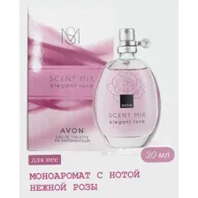 Avon Туалетная вода Scent Mix Elegant Rose с нотой нежной розы для нее, 30 мл