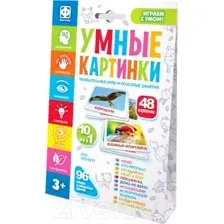 Развивающие карточки Фантазер Умные картинки Кто что ест? / 830406