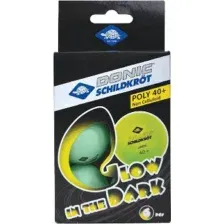 Набор мячей для настольного тенниса Donic Schildkrot Glow In The Dark (6шт)