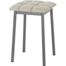 Табурет AMC Comfort 7К4.3 (кожзам, бежевый/графит)