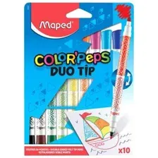 Фломастеры Maped Duo Color Peps 847010 (10шт)