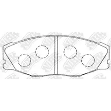 Тормозные колодки дисковые передняя ось NIBK PN1157