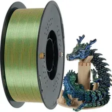 Филамент Kingroon PLA Tri Color Silk 1.75мм NSC028 (1кг, Blue-Green-Orange)