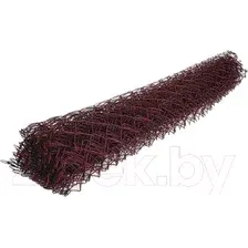 Сетка-рабица Белзабор в ПВХ D 2.4 1.2x10м (ячейка 55x55мм, рубиновый)