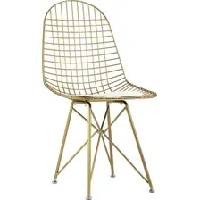 Стул Stool Group Eiffel (золотой/белая подушка)