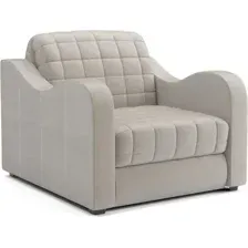 Кресло-кровать Mebel-Ars Барон №4 НПБ (бархат бежевый Star Velvet 6 Light Beige)