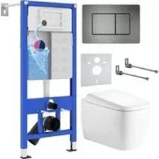 Унитаз с инсталляцией 6 в 1 Roxen StounFix Dual Fresh 968521
