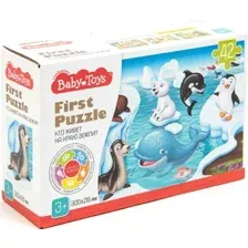 Мозаика/пазл Baby Toys First Puzzle. Кто живет на краю земли 04188
