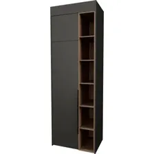 Шкаф распашной Рэйгрупп Рэй S257-B1-WKW В1 (дуб веллингтон/кобальт)