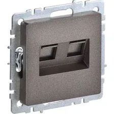 Розетка компьютерная IEK Brite BR-K20-2-K45