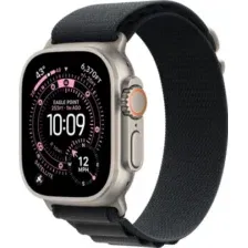 Умные часы Apple Watch Ultra 3 LTE 49 мм (титановый корпус, природный/черный, текстильный ремешок размера M)
