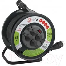 Удлинитель на катушке ЭРА RMx-4es-3x2.5-40m-IP44(KG) Б0043059