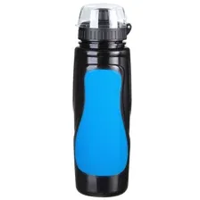 Велофляга STG DC-BT-55 600мл с защитной крышкой (черная/синяя)