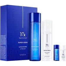 Набор косметики для лица Missha Super Aqua Ultra Hyalron 10X Тоник 200млЭмульсия 130мл