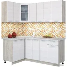 Готовая кухня Интерлиния Мила 12x19 (вудлайн кремовый)