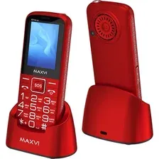 Кнопочный телефон Maxvi B21ds Up (красный)