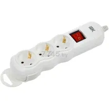 Удлинитель 3 гнезда, 3м, 3х1,5мм², с/з, 2 USB, белый REXANT PREMIUM 13-4110