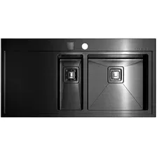 Кухонная мойка Omoikiri Akisame 100-2-GM-R 4973104 (вороненая сталь)