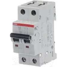 Выключатель автоматический ABB S 202 2P С 63А 6кА 2M 2CDS252001R0634