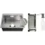 Кухонная мойка Schtoff Best Decor Silver 5550 + коландер металл K-1 BLACK + дозатор SD-1 GREY