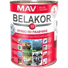 Грунт-эмаль MAV Belakor-15 1 л (матовый красно-коричневый)