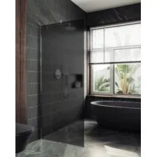 Душевая стенка MaybahGlass 89x195 MGD-694-5ш (графитовое матовое стекло/хром матовый)