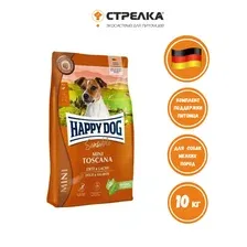 Сухой корм для собак Happy Dog Mini Toscana. Утка и лосось 61300 10 кг