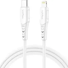 Кабель Vipfan P04 Type-C-Lightning, белый, 2 м