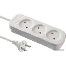 Удлинитель Electraline 62003 (3 м, белый)