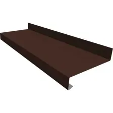 Отлив оконный Скайпрофиль 40x180x1500мм (RAL 8017 коричневый)