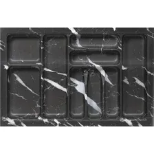 Лоток для столовых приборов AKS 800 Marble 735x485 (черно-серый мрамор)