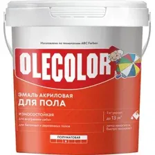 Эмаль акриловая для пола OLECOLOR серый туман 1кг