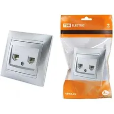Розетка телефонная TDM Electric Лама SQ1815-0218