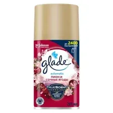 Сменный блок для освежителя воздуха Glade Automatic пион и сочные ягоды (269мл)