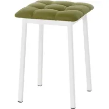 Табурет AMC Comfort 7К6.11 (кожзам, оливковый/белый)