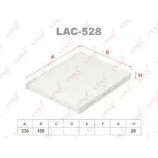Салонный фильтр LYNXAUTO LAC-528 HYUNDAI ix20 10>, KIA Venga