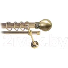 Карниз для штор Lm Decor Тифани 037 2р гладкий 25/16мм (антик, 3.2м)
