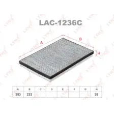 Салонный фильтр LYNXAUTO LAC-1236C MB Sprinter 06>