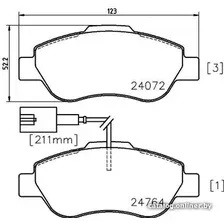 Тормозные колодки Textar 2407202