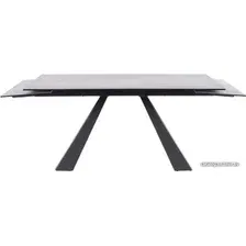 Кухонный стол Signal Salvadore Ceramic 160/240x90 (серый мрамор/черный матовый)