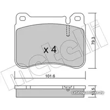 Тормозные колодки Metelli 2206680