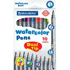 Фломастеры Brauberg Premium Dual-Tip / 151946 (10шт)