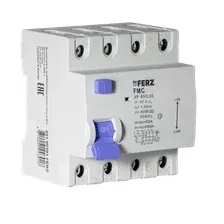 Устройство защитного отключения Dr.Ferz FMC-3P+N 63A 30mA 6kA A 4M 22100301FERZ