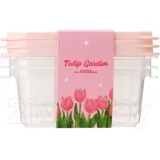 Набор контейнеров Miniso Tulip Garden Collection 0433 (3шт)