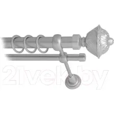 Карниз для штор Lm Decor Империя 168 2р гладкий 25/16мм (сатин, 2.8м)